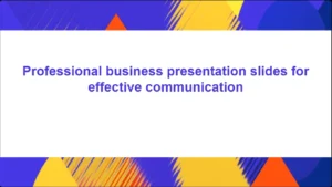 Blue Colorful Marketing Theme PowerPoint Template