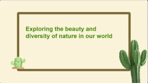 Modèle PowerPoint sur le thème universel des cactus