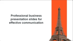 Eiffel Tower Marketing Theme PowerPoint Template