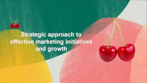 Fresh Style Cherry Marketing Plan Theme PowerPoint Template