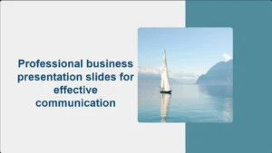 Sailing Ship Marketing Theme PowerPoint Template